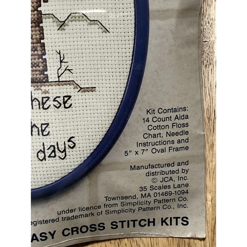 Simplicity DEAR JOHNS 12020 Counted Cross Stitch Kit Vintage‎ ~ Cold Dark Night